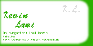 kevin lami business card